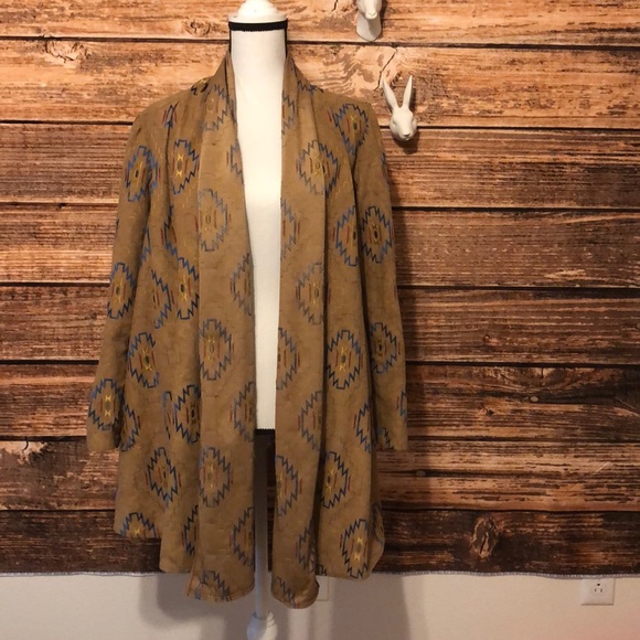 Sweaters - 3/10 Aztec Tan Kimono